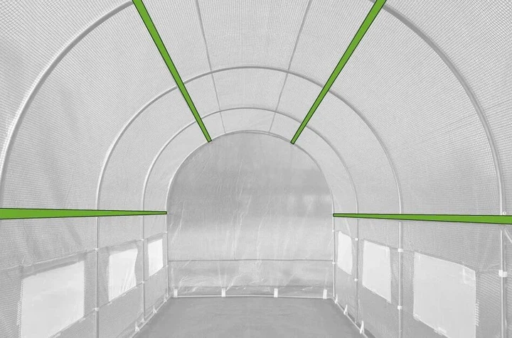Теплиця Cultivo 2x3x2 м ПЕ плівка 6м2 біла 3 секції (001863) - изображение 10