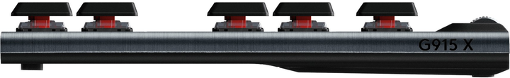 Klawiatura bezprzewodowa Logitech G915 X TKL LIGHTSPEED GL Linear Wireless/USB Black (5099206121300) - obraz 3