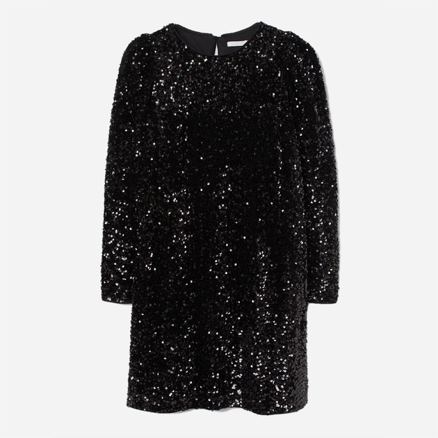 Акція на Сукня коротка осіння жіноча H&M 9275192wer S Чорна від Rozetka