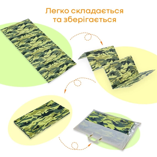 Камуфляжный коврик "Милитари" 200х75х1см (265) SW-00000874 - изображение 12