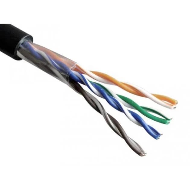 Сетевой кабель витая пара 8 жил GEAR CAT.5E UTP Copper 4Px2x0.51 PVC+PE Outdoor 100M медь (88222m) - изображение 5