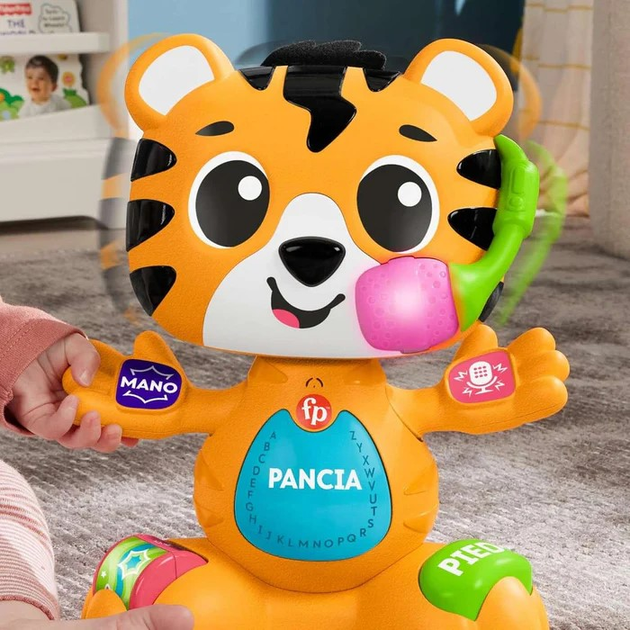 Інтерактивна іграшка Fisher-Price Link Squad Bob & Groove Tiger HYL04 (версія італійська)(0194735249688) - зображення 3