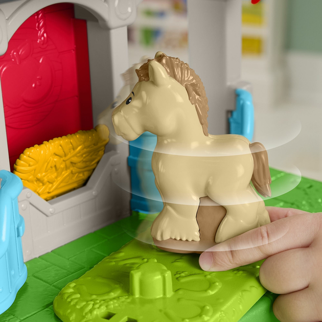 Zestaw do zabawy Fisher-Price Little People Stajnia Przyjazne Koniki HWR84 (0194735219551) - obraz 5