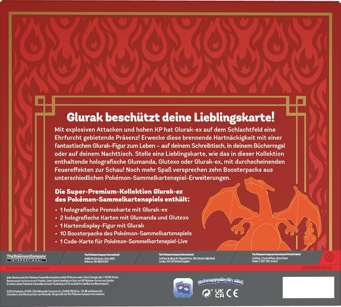 Zestaw kart Amigo Pokemon Trading Card Game Glurak-ex Super Premium kolekcja (820650459023) - obraz 3