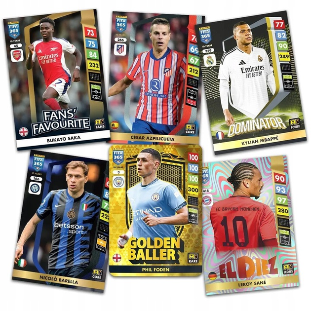 Набір колекційних карток Panini Mini Collector's Box Fifa 365 Adrenalyn Xl 2025 (8051708014730) - зображення 5