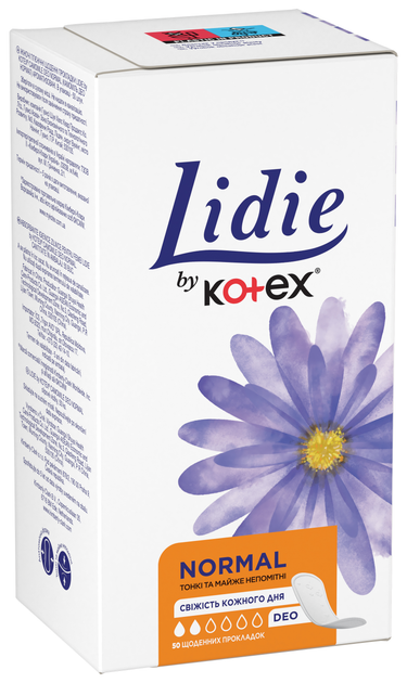 Щоденні гігієнічні прокладки Lidie by Kotex Deo 50 шт (5029053540214) - зображення 3