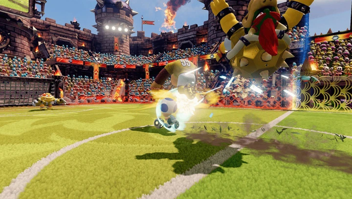 Игра Nintendo Switch Mario Strikers: Battle League Русские Субтитры Б/У - изображение 2