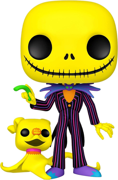Ігрова фігурка Funko POP! Джамбо: Кошмар перед Різдвом - Джек і Зеро 809 (0889698639651) - зображення 2