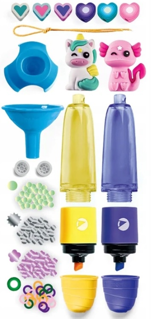 Набір креативних маркерів Clementoni IDEA Mini marker factory Чарівні тварини 2 шт (8005125181674) - зображення 3