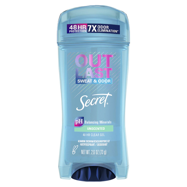 Дезодорант-антиперспірант гелевий без запаху Secret Outlast Unscented Gel 73 г - Фото 1 Дезодорант-антиперспірант гелевий без запаху Secret Outlast Unscented Gel 73 г - зображення 1