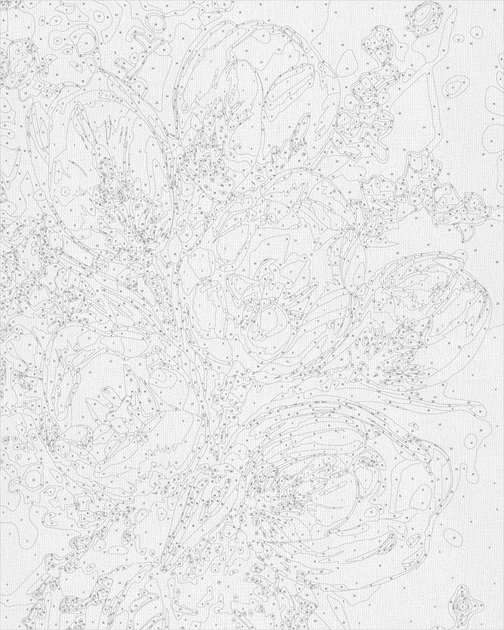 Картина по номерам 50*60 см Цветы. Нежные тюльпаны с красками металлик (золото) Оригами LW 3304 большой размер - изображение 10