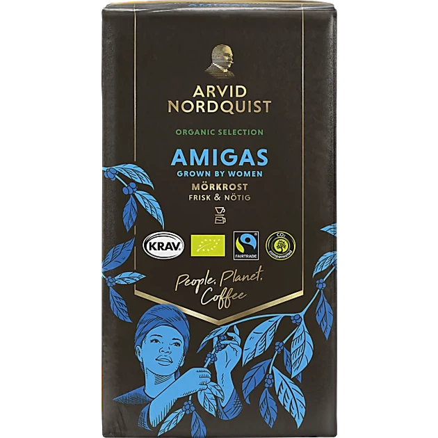 Мелена кава Amigas Eko Arvid, 450 г amigas_brygg_r_450 - Фото 1 Мелена кава Amigas Eko Arvid, 450 г amigas_brygg_r_450 - зображення 1