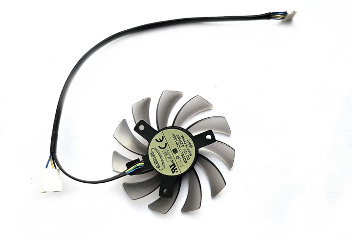 Вентилятор Everflow для видеокарты ASUS (orgnl) 75 мм 4-pin T128010SH (FD7010H12D FD7010H12S PLD08010S12HH T128010BH) (№32.21) - Фото 2 Вентилятор Everflow для видеокарты ASUS (orgnl) 75 мм 4-pin T128010SH (FD7010H12D FD7010H12S PLD08010S12HH T128010BH) (№32.21) - изображение 2