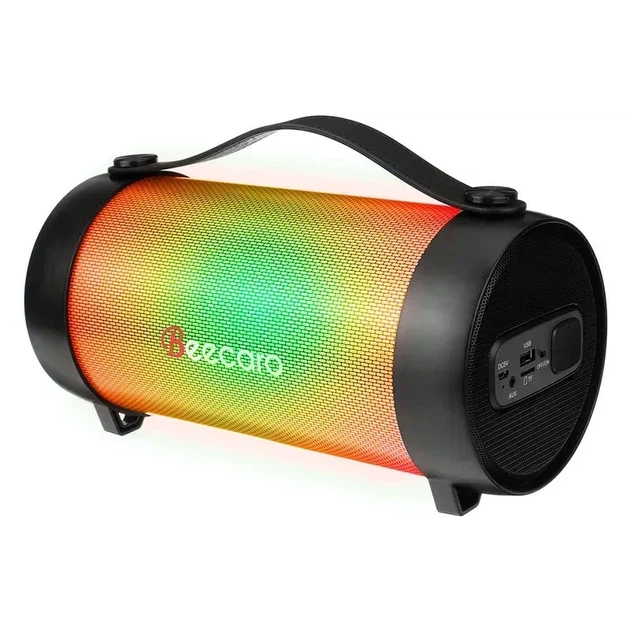 Акустика Beecaro RX22E with RGB Light, BT5.0, TWS, 6W, FM, AUX, 1800mAh, 6h, black - изображение 5