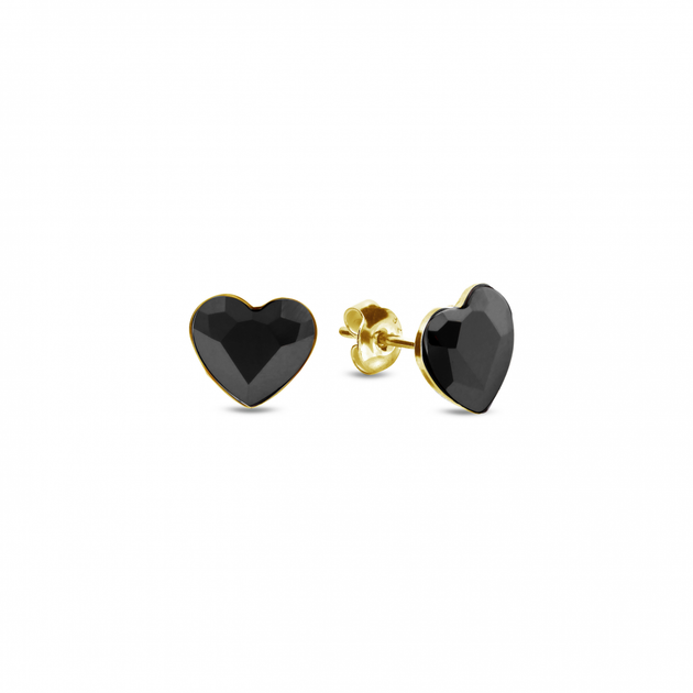 Срібні та позолочені сережки Spark зі Swarovski Heart Studs KG2808J - Фото 1 Срібні та позолочені сережки Spark зі Swarovski Heart Studs KG2808J - изображение 1