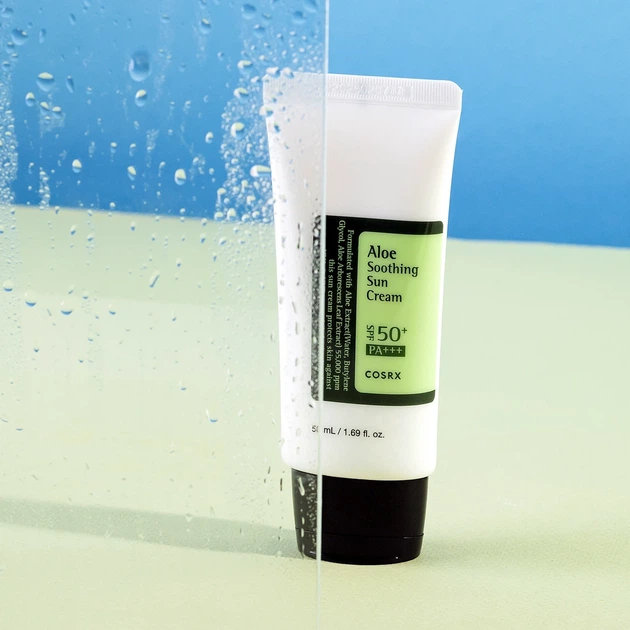 Сонцезахисний крем із соком алое вера Cosrx Aloe Soothing Sun Cream SPF50+ PA+++ 50 мл - Фото 3 Сонцезахисний крем із соком алое вера Cosrx Aloe Soothing Sun Cream SPF50+ PA+++ 50 мл - зображення 3