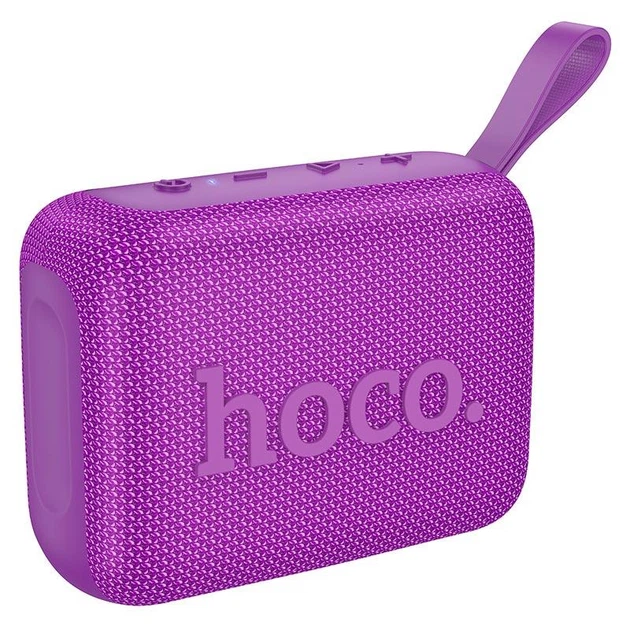 Компактна портативна бездротова Bluetooth колонка акустика HOCO HC28 Melody sports BT speaker 1200 мАг з вбудованим мікрофоном |BT5.4, USB, TF, FM, TWS, 8W, 3h| Фіолетовий - зображення 2