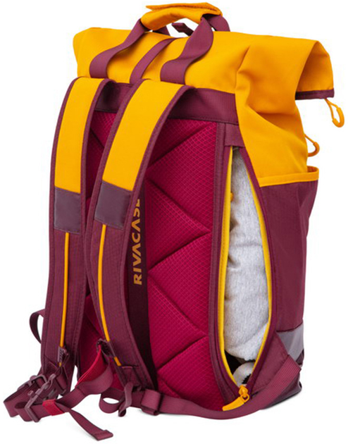 Рюкзак для ноутбука RIVACASE Dijon 5321 15.6" Burgundy Red/Yellow (RC5321_BRG) - зображення 13