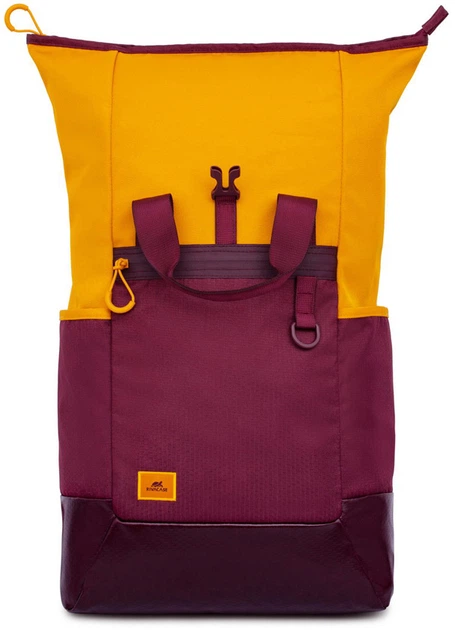 Plecak na laptopa RIVACASE Dijon 5321 15.6" Burgundy Red/Yellow (RC5321_BRG) - obraz 2