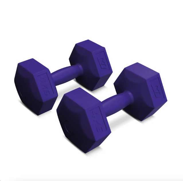 Гантели для фитнеса композитные Hop-Sport HS-C040DS 2х4кг фиолетовый - изображение 2