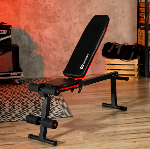 Скамья тренировочная Hop-Sport HS-1010 Pro универсальна для жима и пресса - изображение 2