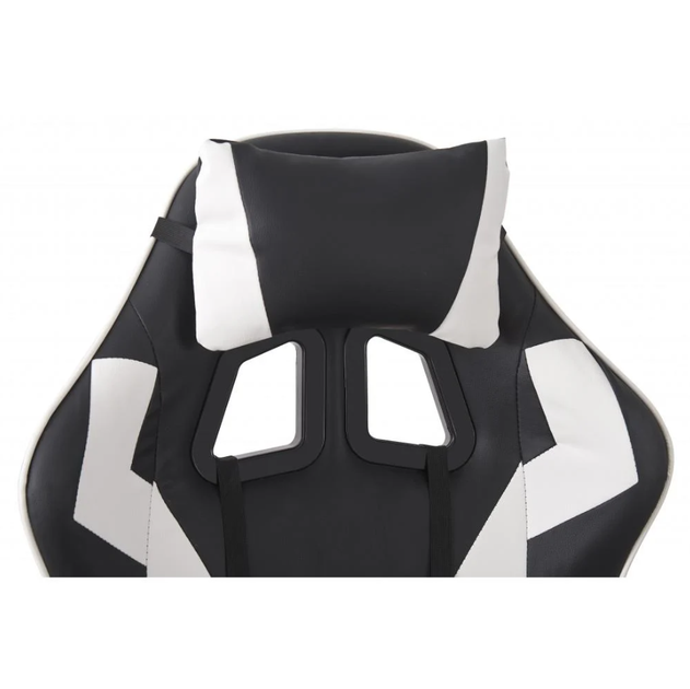 Крісло геймерське Bonro B-0519 чорно - біле - изображение 5