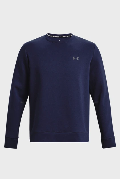 Чоловічий темно-синій світшот UA Unstoppable Flc Crew Under Armour XXL 1381688-410 - изображение 5