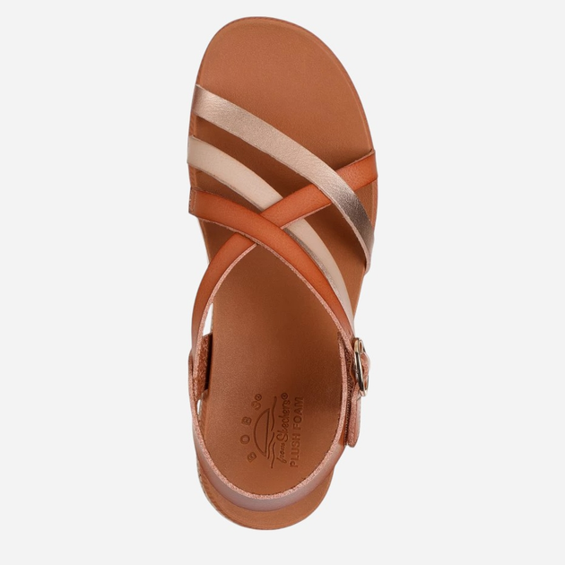 Жіночі сандалії Skechers 114709-CSNT 36.5 Коричневі (198376597436) - зображення 4