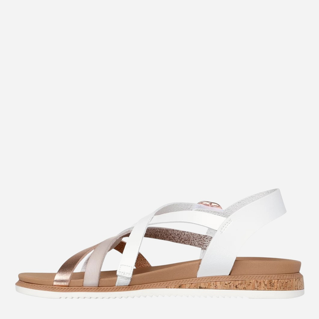 Sandały damskie płaskie Skechers 114709-WHT 35.5 Białe (198376597559) - obraz 3