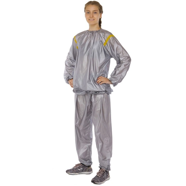 Костюм-сауна для похудения Поливинилхлорид SAUNA SUIT SIBOTE размер 3XL 190-195 см цвет серый ST-2122 - изображение 2