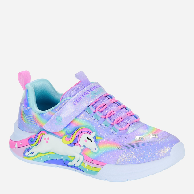 Дитячі з підсвіткою кросівки для дівчинки Skechers 302298L-LVMT 28.5 Фіолетові (197976236332) - зображення 2