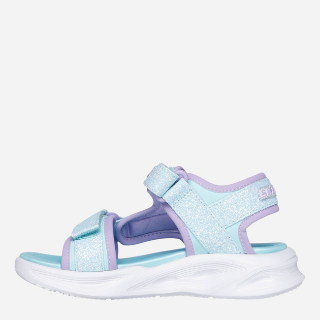 Sandały dziecięce dla dziewczynki Skechers 303024L-LBLV 33 Błękitne (197627912707) - obraz 3