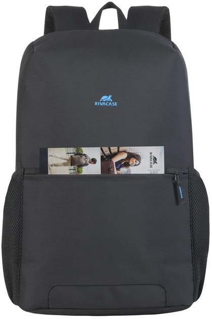 Plecak na laptopa RIVACASE Regent 8068 15.6" Black + butelka sportowa 750 ml (RC8068_BK) - obraz 9