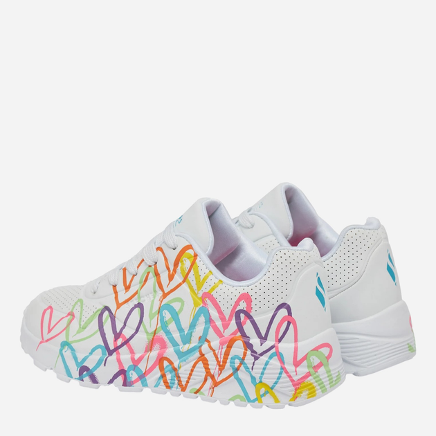 Дитячі кросівки для дівчинки Skechers 314064L-WMN 33 Білі (196642575614) - зображення 3