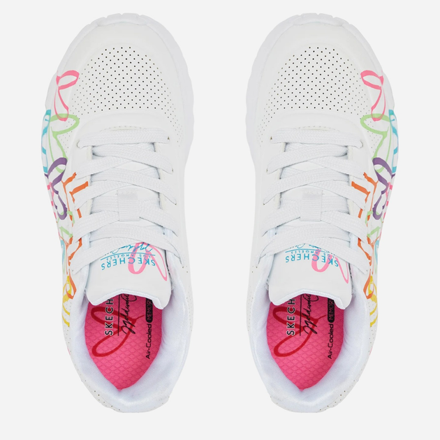 Buty sportowe chłopięce Skechers 314064L-WMN 32 Białe (196642575607) - obraz 4