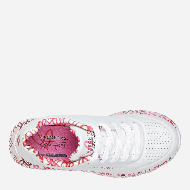 Buty sportowe chłopięce Skechers 314976L-WRPK 35 Białe (195969526057) - obraz 4