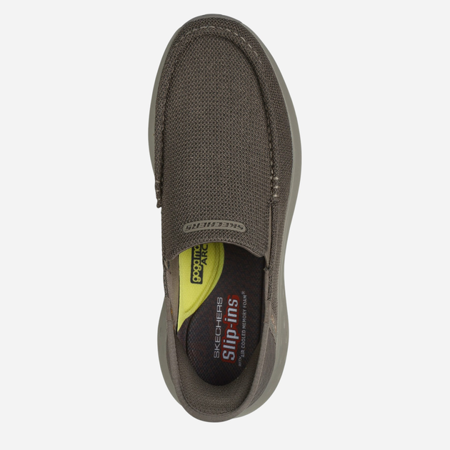 Mokasyny męskie Skechers 204804-TPE 42.5 Szaro-beżowe (196642548267) - obraz 7