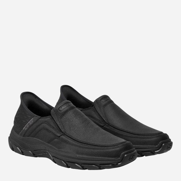 Półbuty męskie skórzane Skechers 204810-BBK 41 Czarne (197976500662) - obraz 2