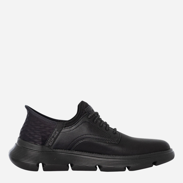 Buty derby męskie skórzane Skechers 205046-BBK 42.5 Czarne (196989359649) - obraz 1