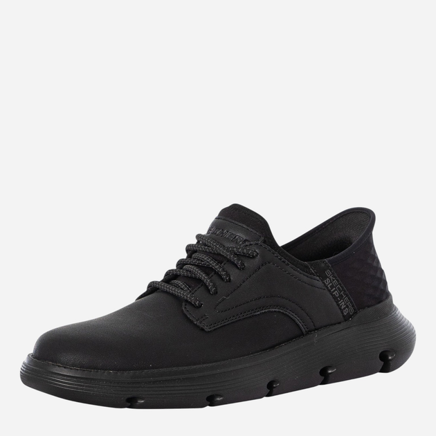 Buty derby męskie skórzane Skechers 205046-BBK 41.5 Czarne (196989359625) - obraz 2