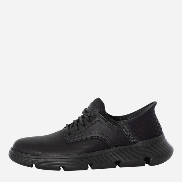 Buty derby męskie skórzane Skechers 205046-BBK 41 Czarne (196989359618) - obraz 3