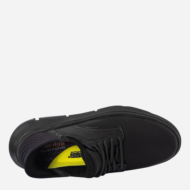 Buty derby męskie skórzane Skechers 205046-BBK 39.5 Czarne (196989359595) - obraz 6