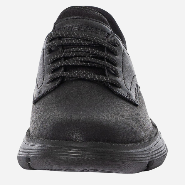 Buty derby męskie skórzane Skechers 205046-BBK 50.5 Czarne (198376083397) - obraz 4
