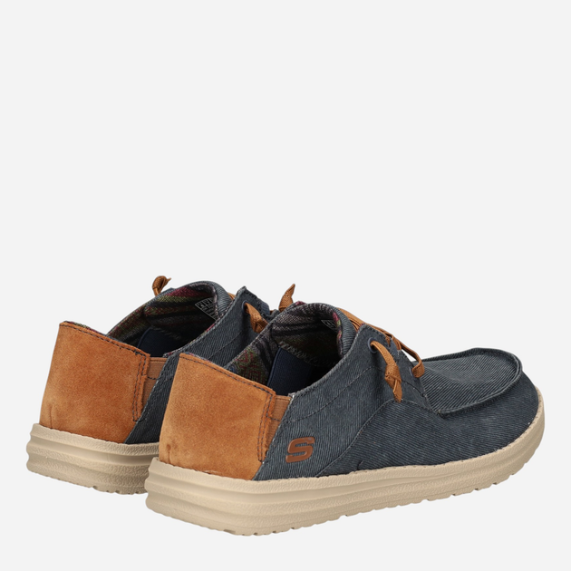 Чоловічі туфлі Skechers 210116-NVY 43 Сині (194428923901) - зображення 3