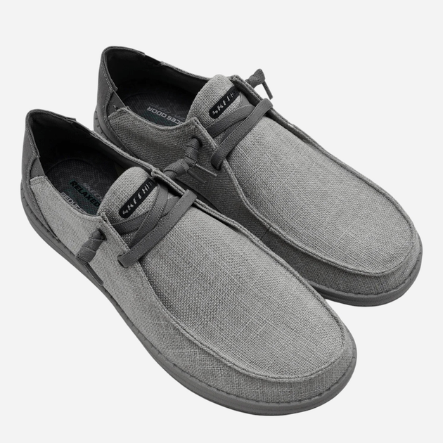Mokasyny męskie Skechers 210726-GRY 41 Szare (196989358833) - obraz 4