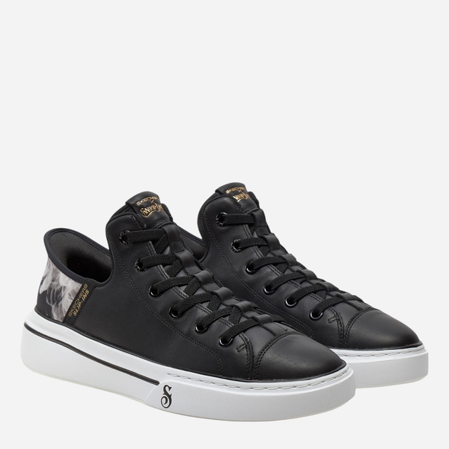 Sneakersy męskie skórzane Skechers 251016-BKW 45 Czarne (197627217253) - obraz 2