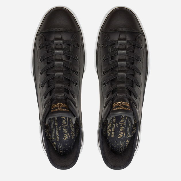 Sneakersy męskie skórzane Skechers 251016-BKW 46 Czarne (197627217277) - obraz 4