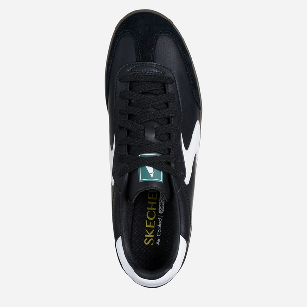 Tenisówki męskie do kostki Skechers 254150-BKW 43 Czarne (198376193355) - obraz 4