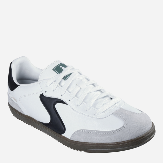 Чоловічі кеди низькі Skechers 254150-WBK 45 Білі (198376193799) - зображення 2