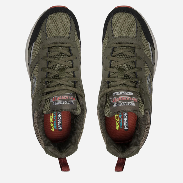 Чоловічі кросівки Skechers 51898-OLBK 40 Оливкові (193642865103) - зображення 5